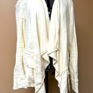 Free People Boho cream jacket